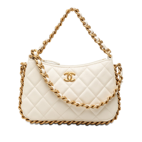 Chanel Handbags - Pre-Loved Chanel CC Quilted Lambskin Trendy Chain Around Hobo